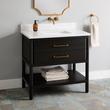 36" Orlo Mahogany Console Vanity with Rectangular Undermount Sink - Espresso Brown, , large image number 1