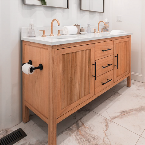 60" Ayanna Mindi Double Vanity with Rectangular Undermount Sinks