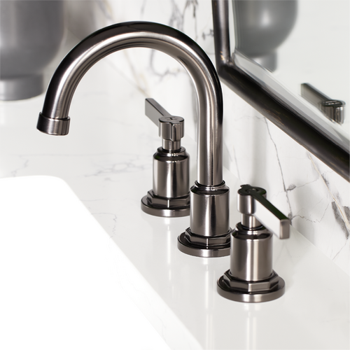 Greyfield Widespread Bathroom Faucet in Gunmetal