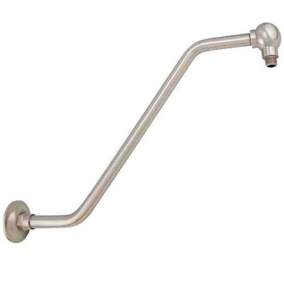 8" Rainfall Nozzle Shower Head - S-Type Arm - Brushed Nickel, , large image number 4