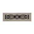 Victorian Brass Floor Register - Brushed Nickel 8" x 10" (9" x 12" Overall), , large image number 4
