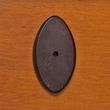 2" Solid Bronze Oval Base Plate - Bronze Patina, , large image number 1