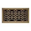 Old Victorian Solid Brass Floor Register - Oil Rubbed Bronze 6" x 8" (6-5/8" x 9-1/8" Overall), , large image number 1