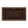 Old Victorian Solid Brass Floor Register - Oil Rubbed Bronze 6" x 8" (6-5/8" x 9-1/8" Overall), , large image number 2