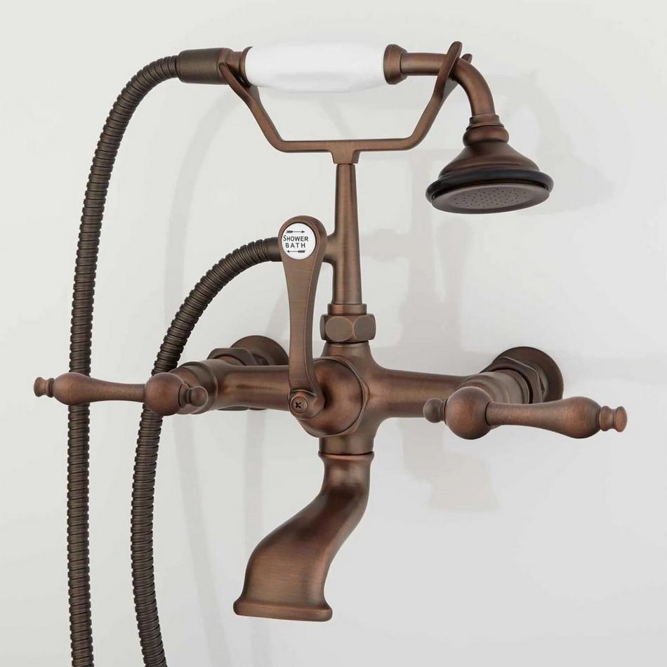 Wall-Mount Telephone Faucet and Hand Shower - Lever Handle - Oil Rubbed Bronze, , large image number 1
