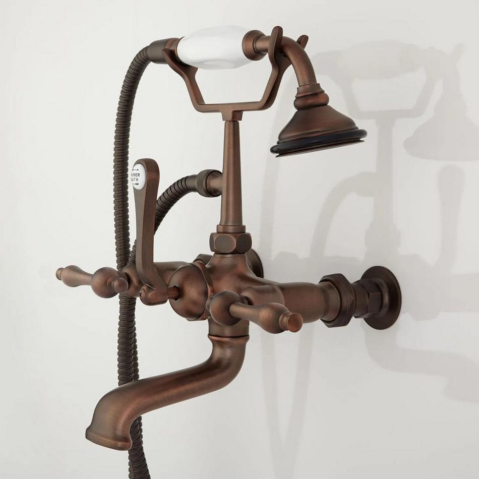 Wall-Mount Telephone Faucet and Hand Shower - Lever Handle - Oil Rubbed Bronze, , large image number 3