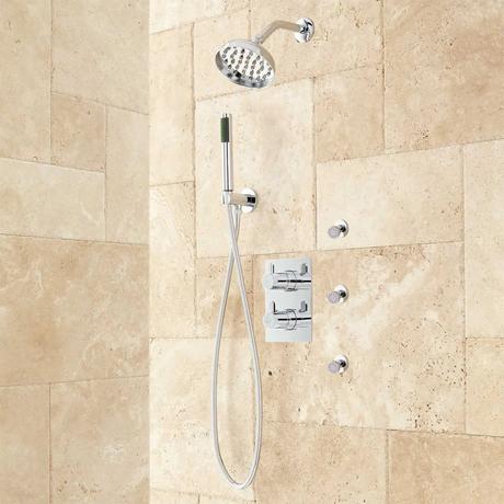 Hinson Shower System with Hand Shower and Body Sprays