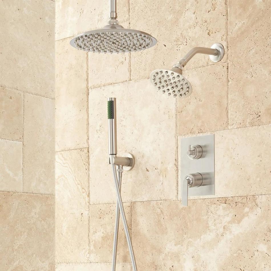 Trimble Dual Shower Head Shower System with Hand Shower, , large image number 0