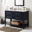 48" Robertson Mahogany Console Vanity for Undermount Sink - Midnight Navy Blue, , large image number 0