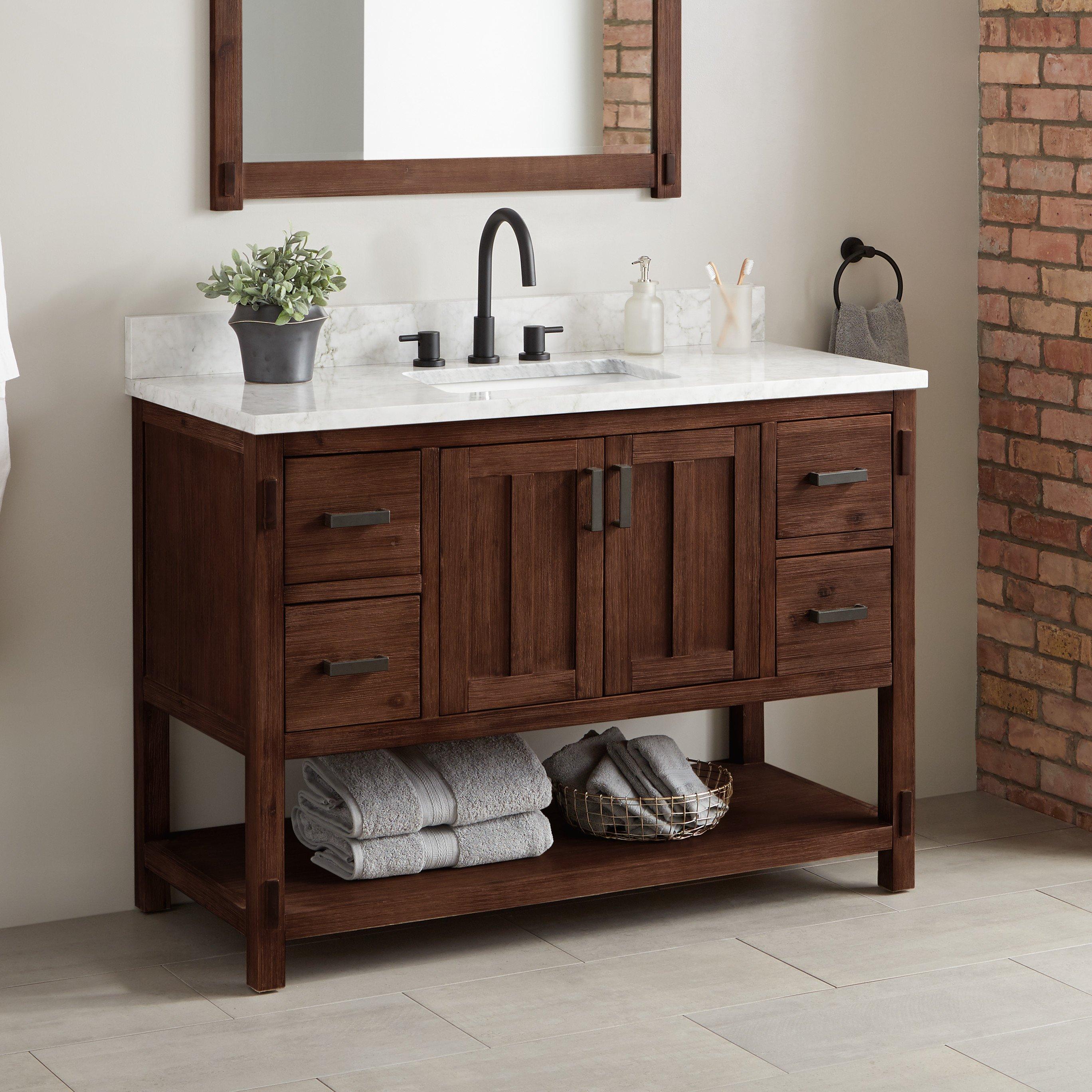 42 inch farmhouse 2024 bathroom vanity