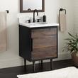 24" Bivins Teak Bathroom Vanity for Undermount Sink - Java/Black, , large image number 0