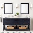 72" Robertson Double Console Vanity for Rectangular Undermount Sinks - Midnight Navy Blue, , large image number 1