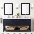 72" Robertson Double Console Vanity for Rectangular Undermount Sinks - Midnight Navy Blue, , large image number 0