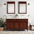 60" Elmdale Double Vanity for Rectangular Undermount Sinks - Antique Brown, , large image number 1