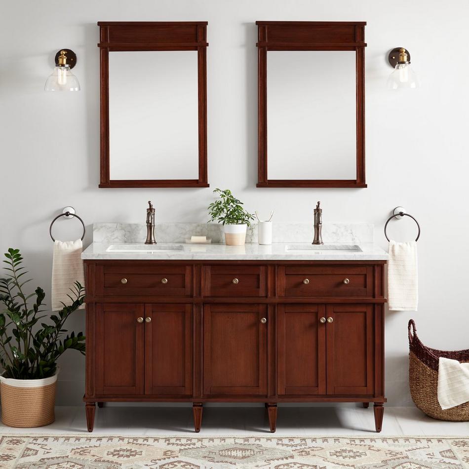 60" Elmdale Double Vanity for Rectangular Undermount Sinks - Antique Brown, , large image number 2