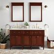 60" Elmdale Double Vanity for Rectangular Undermount Sinks - Antique Brown, , large image number 0