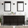 72" Elmdale Double Vanity for Rectangular Undermount Sinks - Charcoal Black, , large image number 0