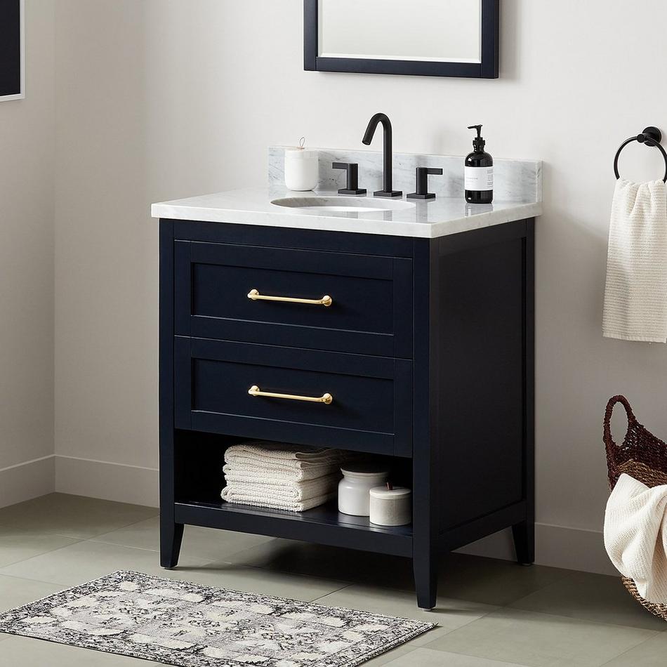 30" Burfield Vanity for Undermount Sink - Midnight Navy Blue, , large image number 0