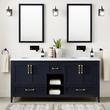 72" Burfield Double Vanity for Undermount Sinks - Midnight Navy Blue, , large image number 1