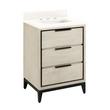 24" Hytes Mahogany Vanity With Rectangular Undermount Sink - Sky Gray - Arctic White Widespread, , large image number 0