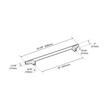 18" Anberlin Two Tone Appliance Pull Matte White - Polished Chrome, , large image number 3