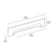 3-3/4" Gilderoy Cup Pull - Matte Black, , large image number 3