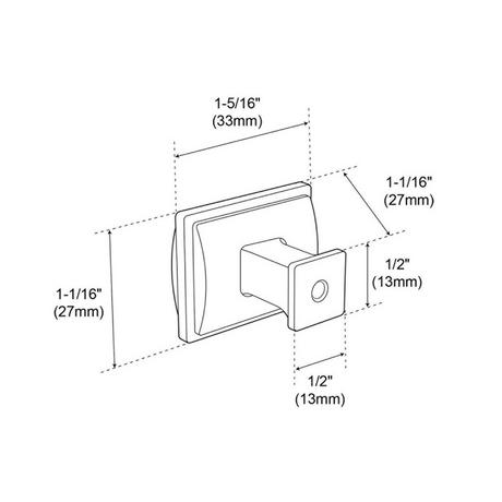 Inigo Rectangle Cabinet Knob