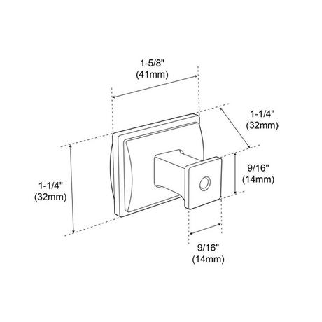 Inigo Rectangle Cabinet Knob