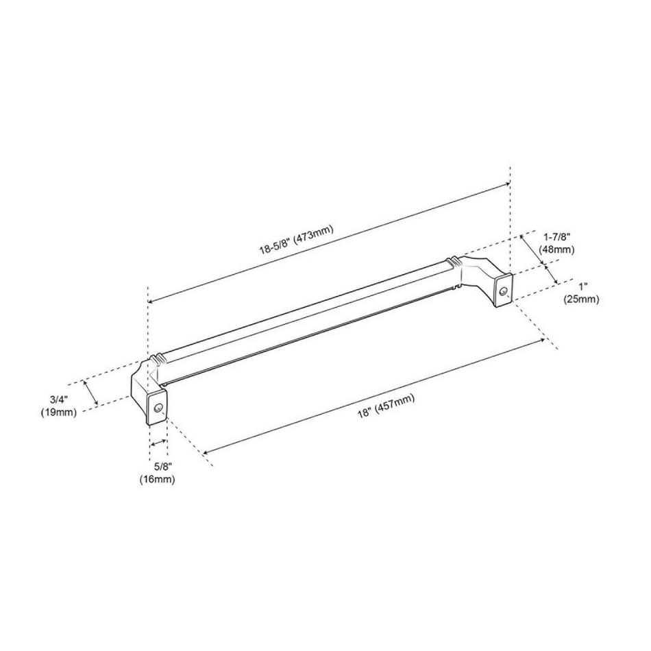 18" Inigo Appliance Pull - Golden Champagne, , large image number 3