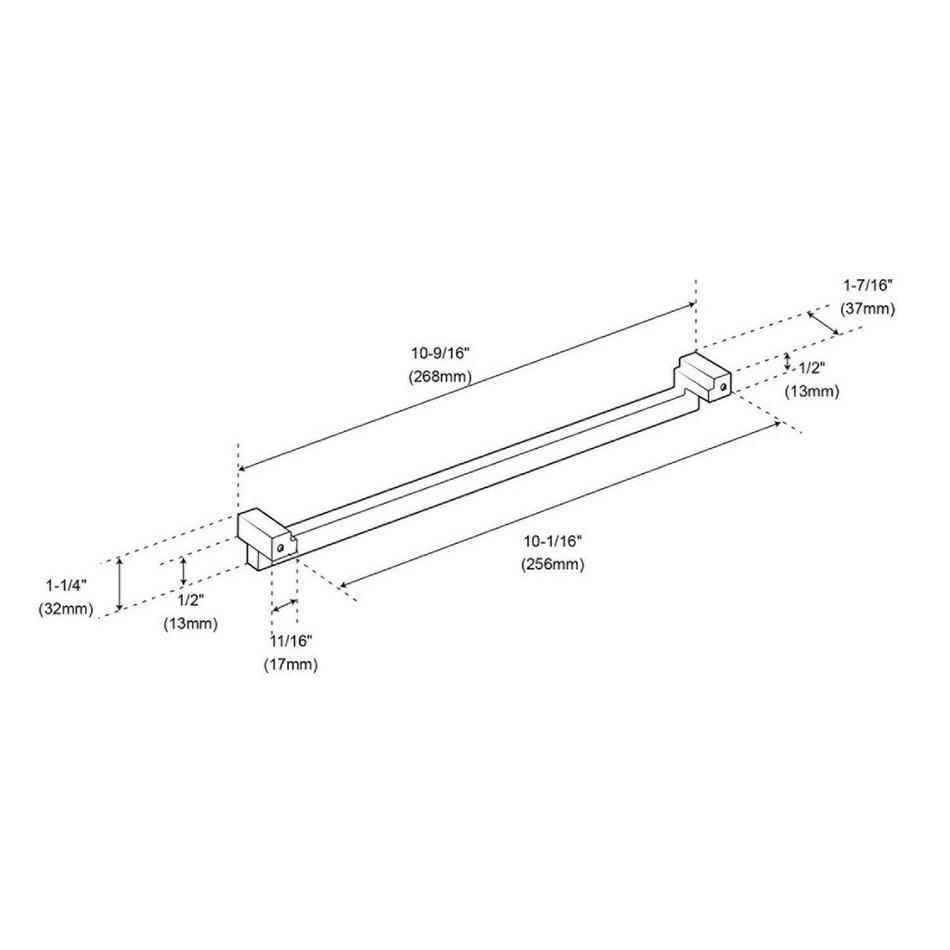 10-1/16" Matilde Oversized Cabinet Pull - Satin Nickel, , large image number 3
