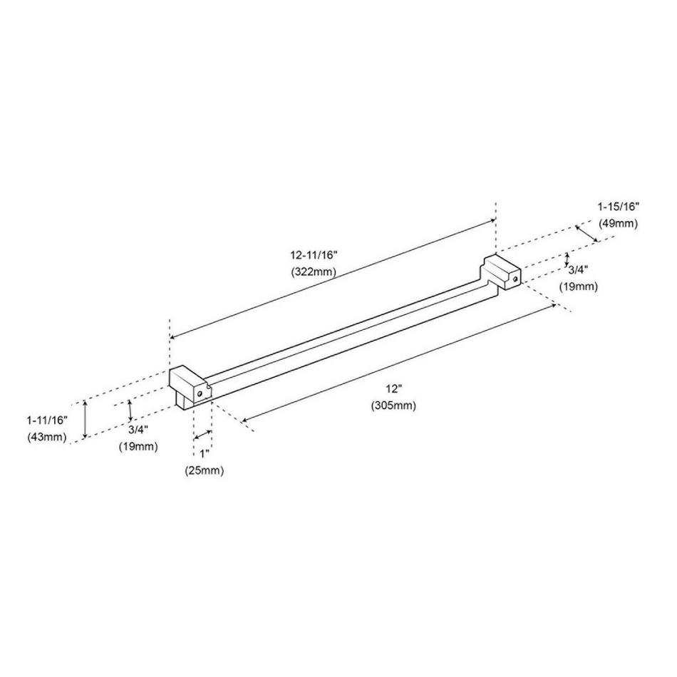 12" Matilde Appliance Pull - Satin Nickel, , large image number 3