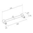 6-5/16" Orwell Radial Textured Cabinet Pull - Polished Nickel, , large image number 4