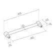 7-9/16" Orwell Radial Textured Cabinet Pull - Satin Nickel, , large image number 4