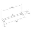 10-1/16" Orwell Radial Textured Oversized Cabinet Pull - Polished Nickel, , large image number 4
