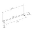 24" Orwell Radial Textured Appliance Pull - Satin Nickel, , large image number 2