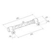 5-1/16" Lazzara Textured Cabinet Pull - Matte Black/Champagne Bronze, , large image number 4