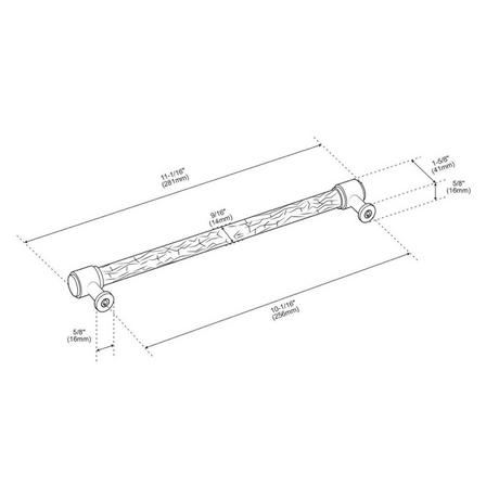 Lazzara Textured Oversized Cabinet Pull