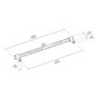 12-5/8" Lazzara Textured Oversized Cabinet Pull - Matte Black/Champagne Bronze, , large image number 4