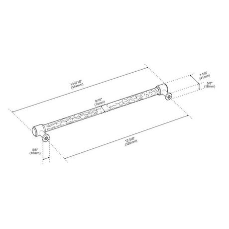 Lazzara Textured Oversized Cabinet Pull