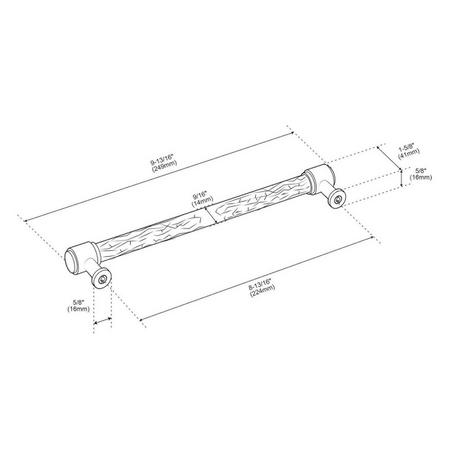 Lazzara Textured Oversized Cabinet Pull