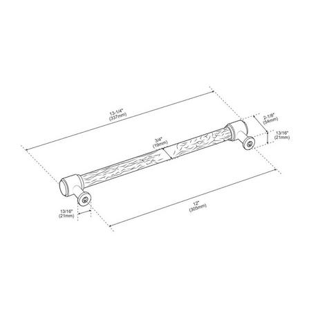Lazzara Textured Appliance Pull