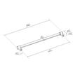 18" Lazzara Appliance Pull Black Leather - Golden Champagne, , large image number 3