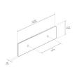3" Contemporary Cabinet Pull Backplate - Champagne Bronze, , large image number 3