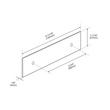 3-3/4" Traditional Cabinet Pull Backplate - Matte Black, , large image number 3