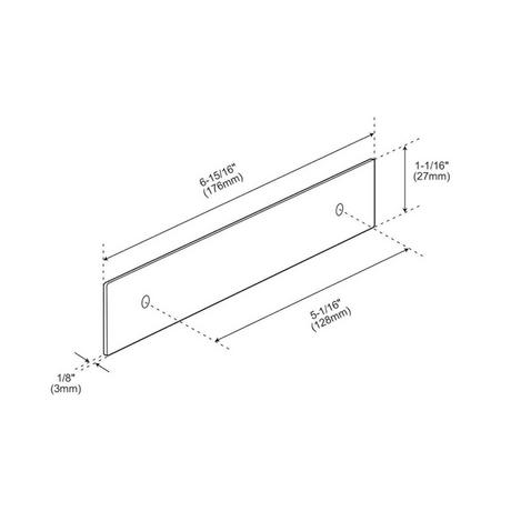 Traditional Cabinet Pull Backplate