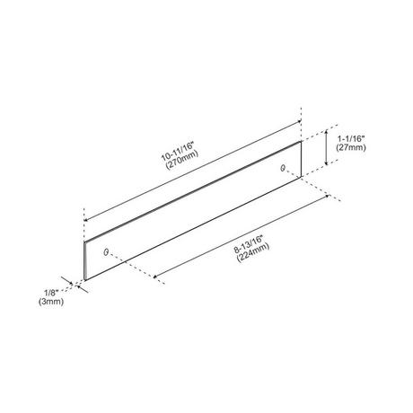Traditional Oversized Cabinet Pull Backplate