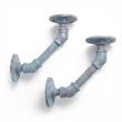 Gibson Iron Pipe Shelf Brackets - Blue Patina, , large image number 1