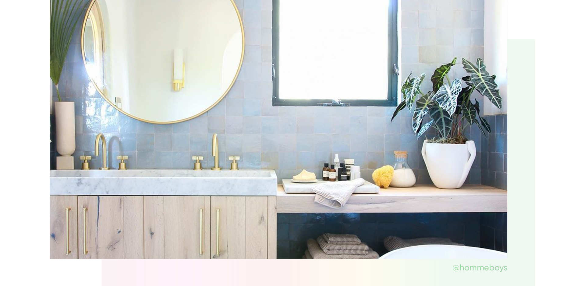 Bathroom from Hommeboys, Polished Carrara Marble Trough Sink