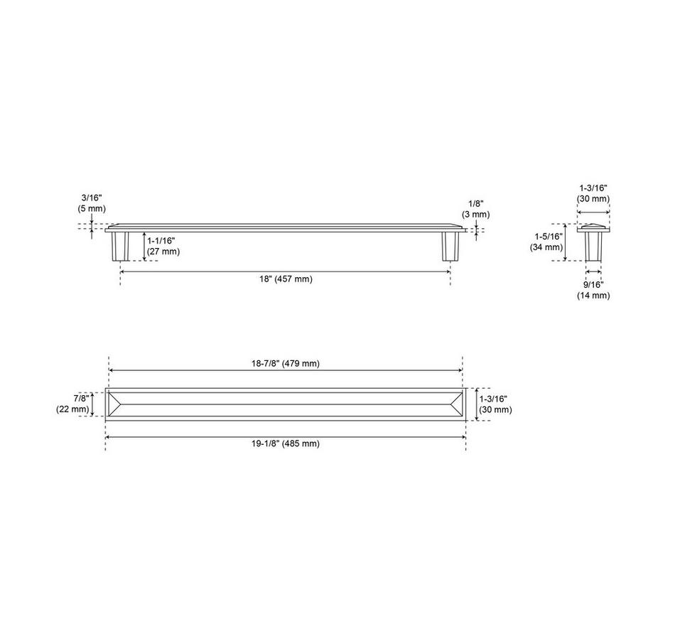 Bresnick Solid Brass Appliance Pull, , large image number 4