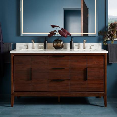 Shop the Room: Moody Meets Modern Bathroom